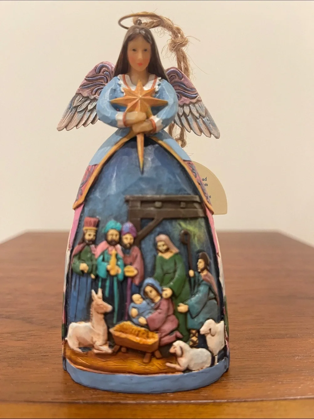Jim Shore “Angel with Nativity Scene” Hanging Ornament 2017